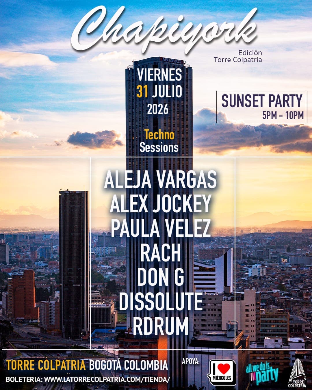Torre Colpatria x Chapiyork Techno Sessions